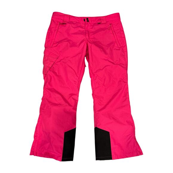 Slalom insulated cargo snowboard, ski snowpants women’s xl pink zippered pockets - Picture 1 of 13
